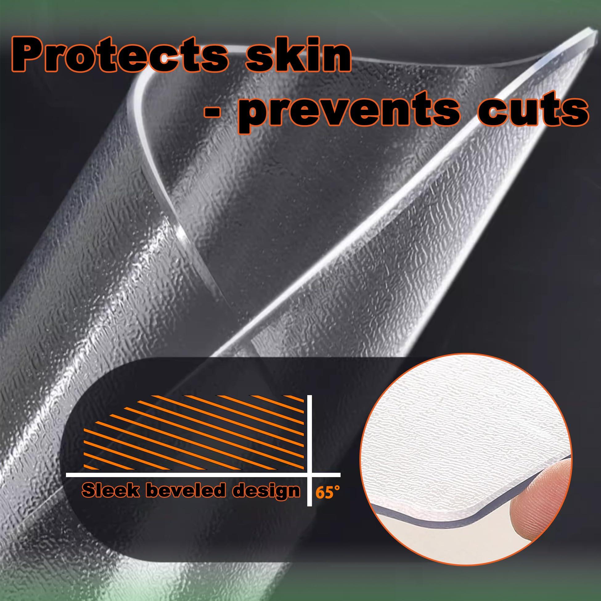 AYLFBFU AYLFBFU Clear Table Cloth - 31x43 Inch, Single-Sided Frosted Heat Resistant Placemats, 2mm Durable - Scratch-Resistant, Matte Table Plastic Cover, Plastic Carpet Protector, Frosted 2mm