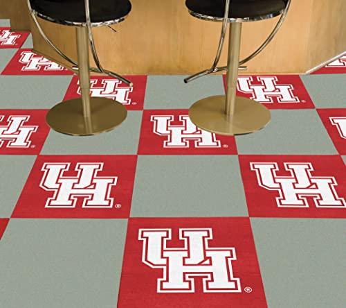 FANMATS FANMATS 21723 Houston Cougars Team Carpet Tiles - 45 Sq Ft.