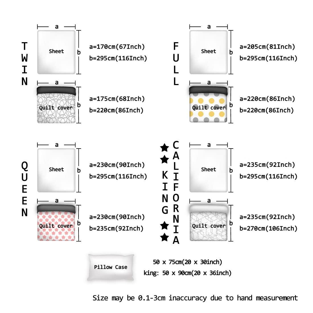 YESOF66 YESOF66 Zipper Duvet Cover Set Soft Comforter Cover Set for Girls Boys,Nautical Anchor Sky Blue and White Striped Daisy Bedding Sets Twill Plush Bed Sheet Set,Twin Size