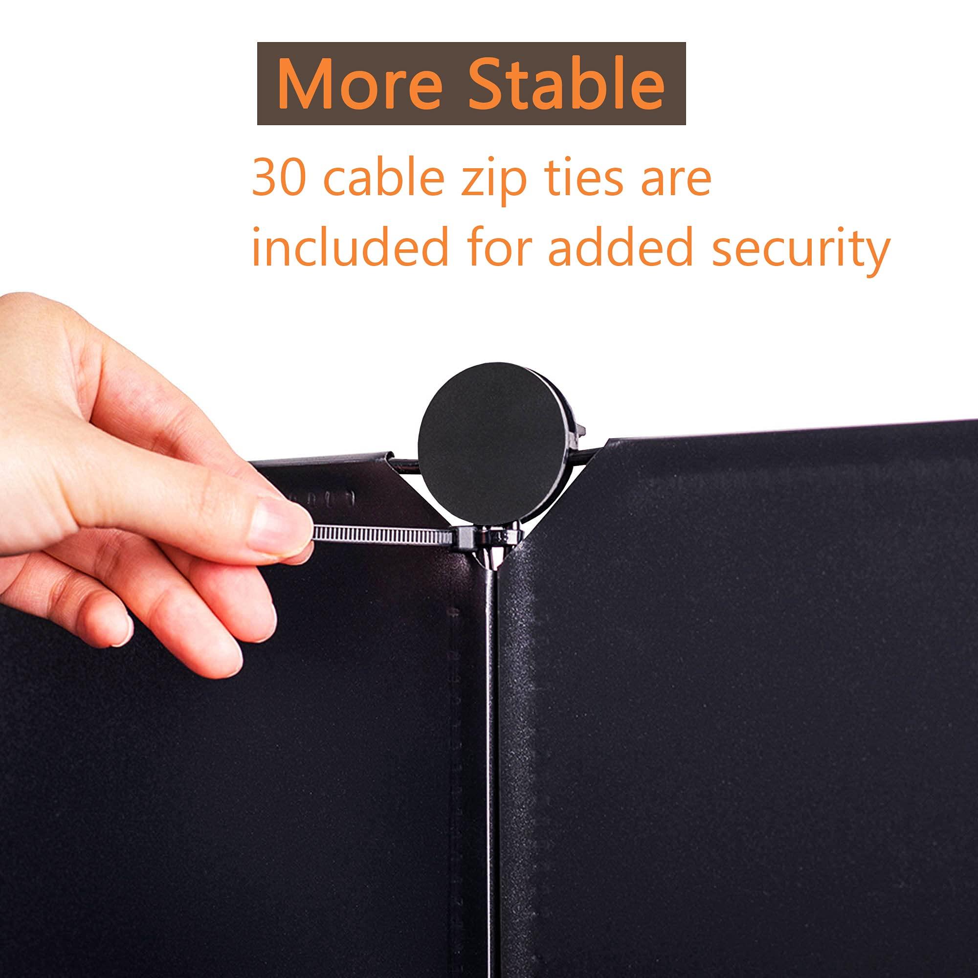 HOMIDEC HOMIDEC 20-Cube Black Storage Organizer, Modular Shelf With Hammer, Storage Bin Cabinet Closet Bookshelf for Living Room, Bedroom, Office, Each Cube Size 11.8 x 11.8 Inch