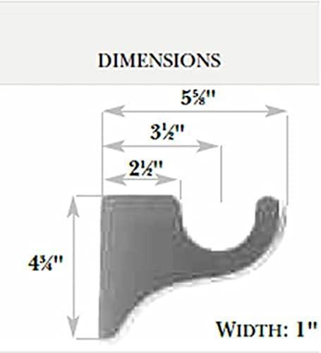 Kirsch Kirsch Wood Trends Classics 3 1/2" Return Bracket for 2" Pole, Unfinished (MPN# 5503EG091)