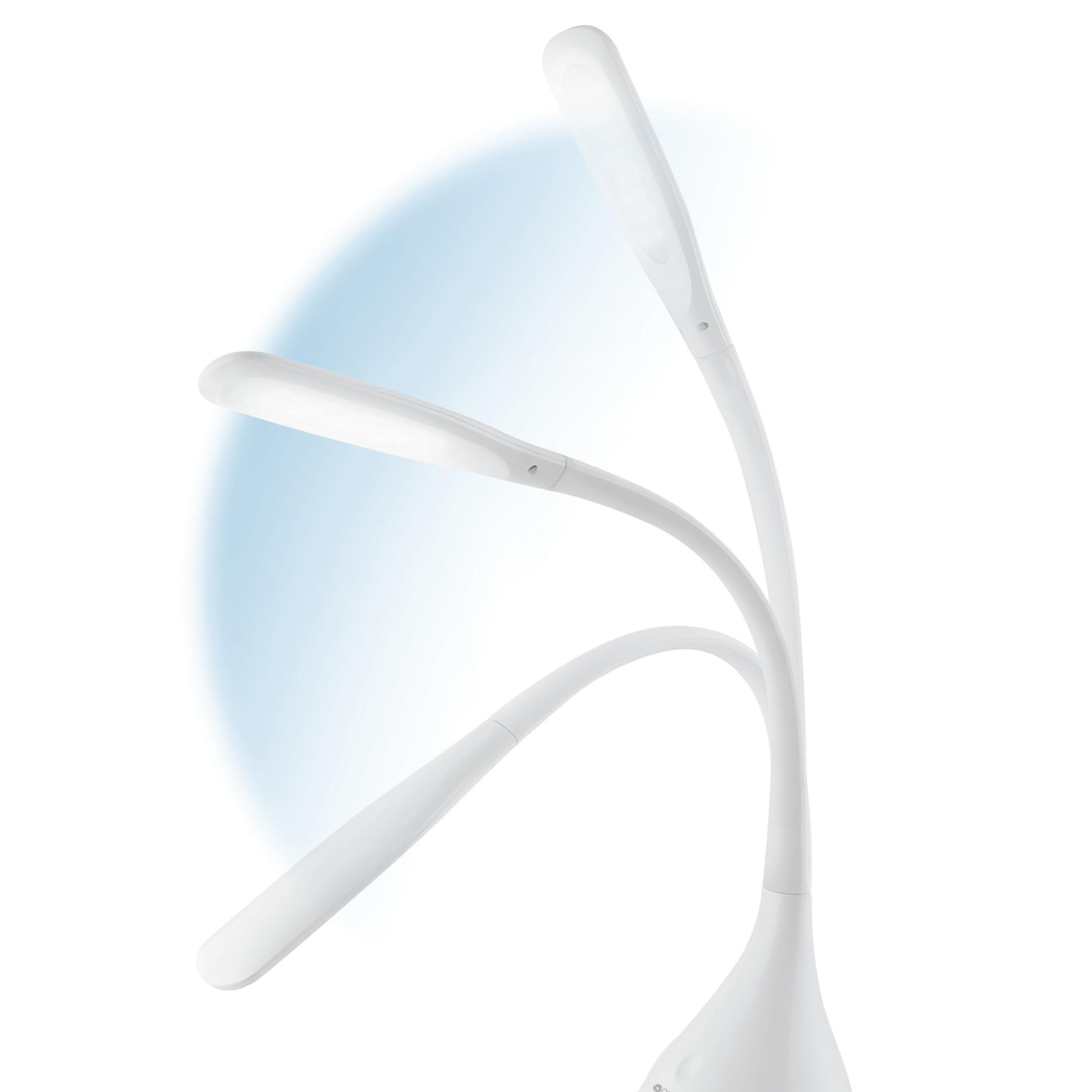 OttLite OttLite Creative Curves LED Desk Lamp with Adjustable Neck - Dimmable with 4 Brightness Settings & Energy Efficient Natural Daylight LEDs for Home Office, Computer Desk, & Dorms