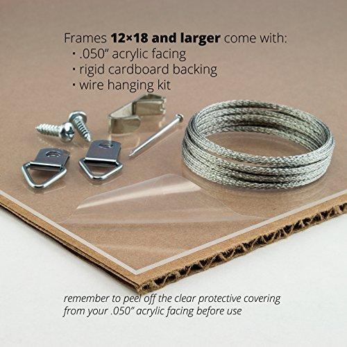 Craig Frames Craig Frames 59504100 24 x 32 Inch Picture Frame, Honey Brown, Set of 4