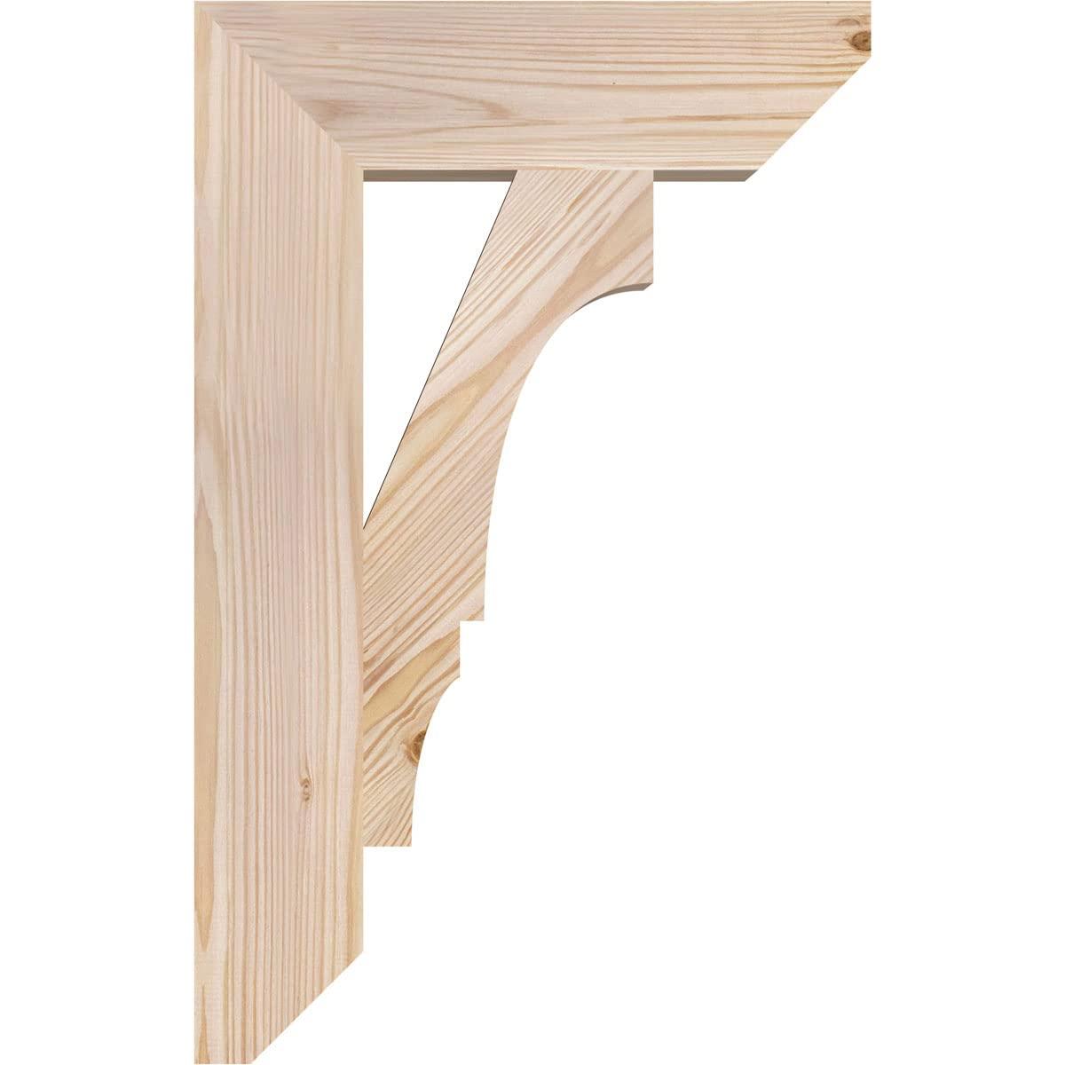 Ekena Millwork Ekena Millwork BKT04X14X22BOA06SDF Balboa Slat Bracket, 14\"D x 22\"H, Smooth Douglas Fir