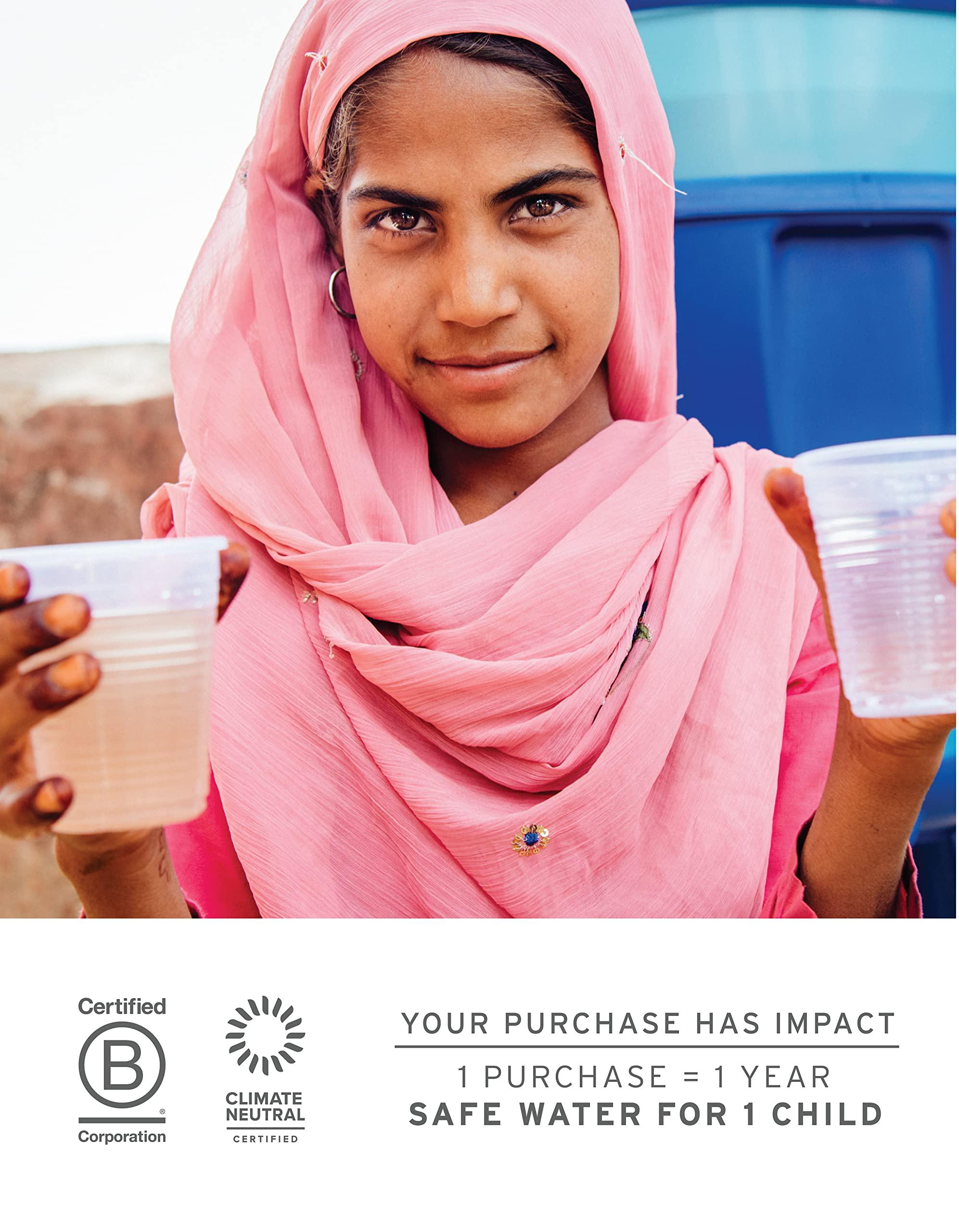 LifeStraw LifeStraw Home Pitcher Glass and Silicone Base 7 cup Pebble