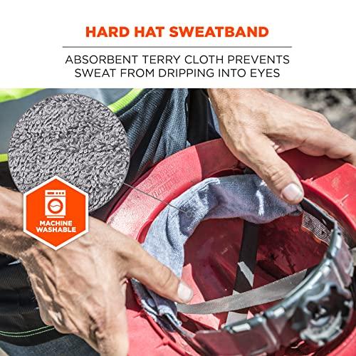 Ergodyne Ergodyne Chill-Its 6609 Absorptive Hard Hat Terry Sweatband, Gray