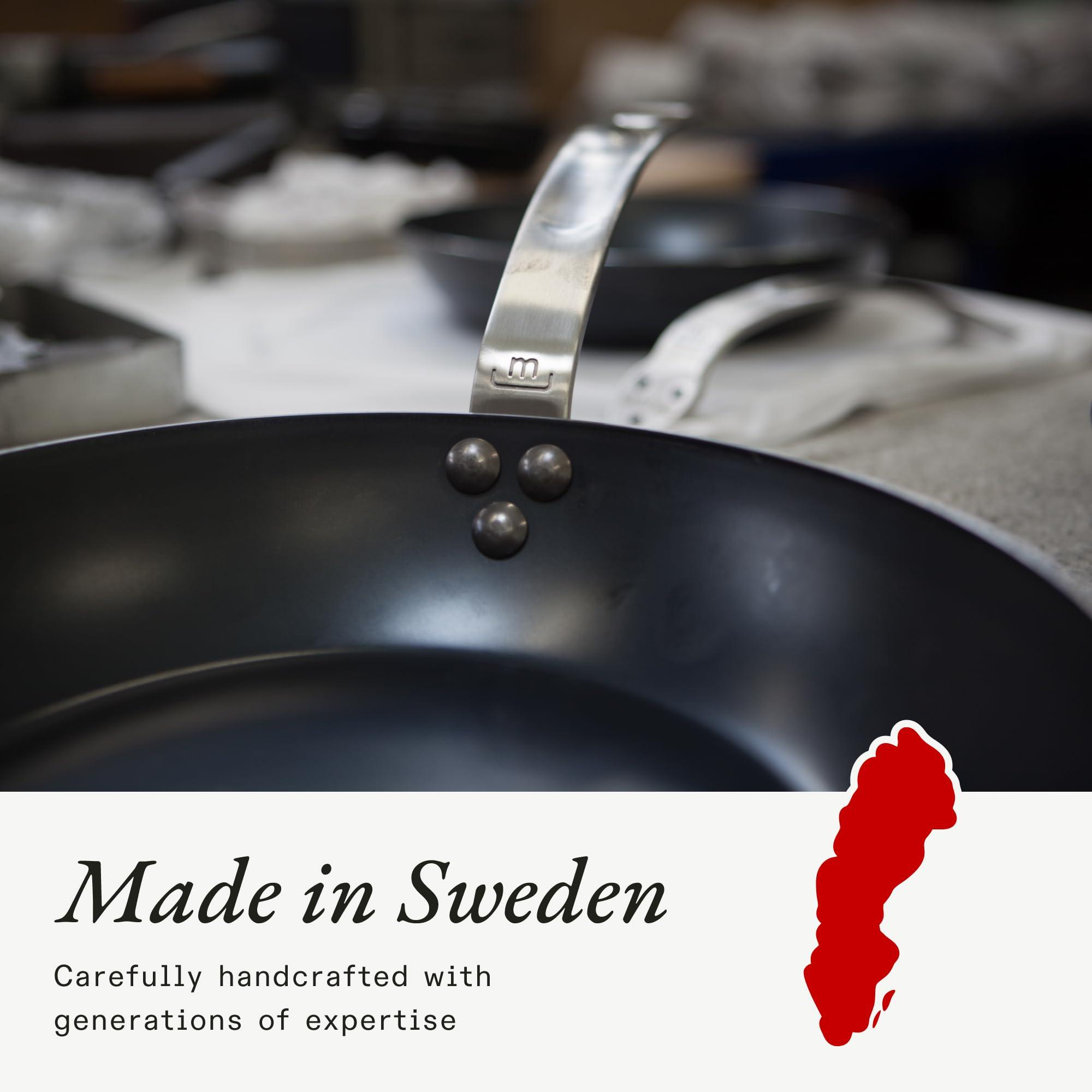 Made In Made In Cookware - Carbon Steel Griddle - (Like Cast Iron, but Better) - Professional Cookware - Crafted in Sweden - Induction Compatible