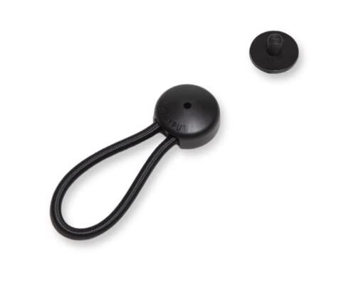 Stay Put Stayput 5\" Black Shock Cord & Fastener for Canvas Covers, 10 Pack - Cord Length is 5\" End to End w/Out Loop