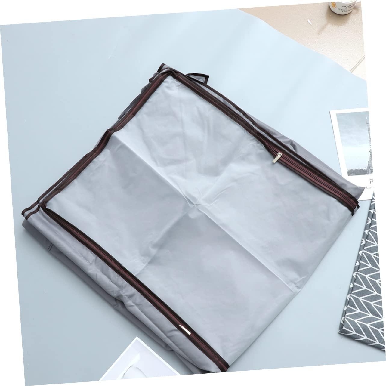 Amosfun Amosfun Cover Clothes Rack Clothes Hanger Cover Wardrobe Cover Hanging Garment Bag Gray/medium Size
