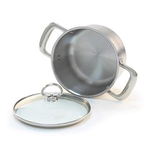 Chantal Chantal Induction 21 Steel Soup Pot with Glass Tempered Lid (2-Quart)