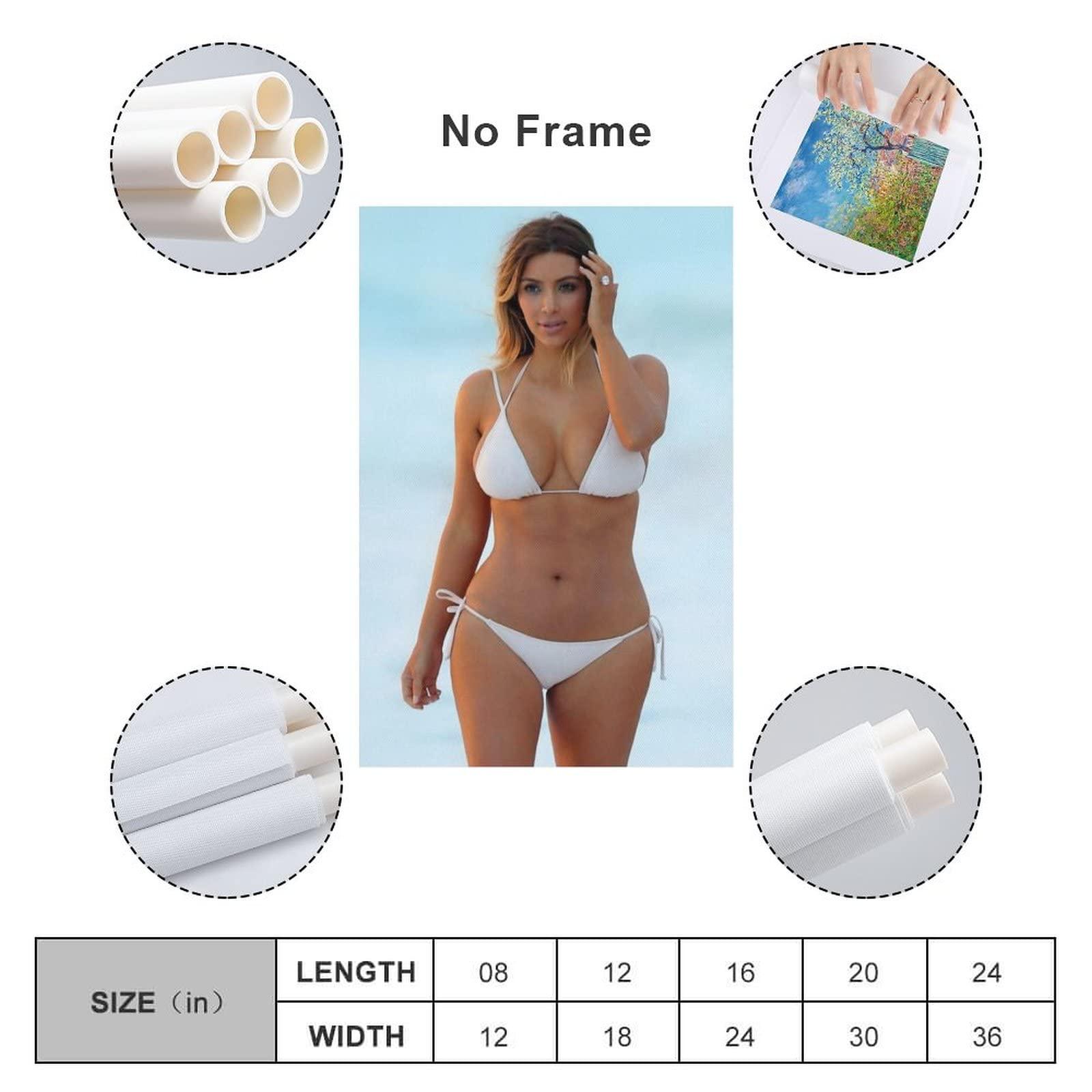 Generic Kim Kardashian Sexy Poster Wall Art Poster Gifts Bedroom Prints Home Decor Hanging Picture Canvas Painting Posters 12x18inch(30x45cm)