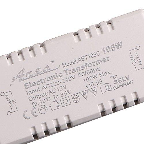 szzijia White Halogen Light LED Driver Power Supply Electronic Transformer 105W 220-240V to 12V
