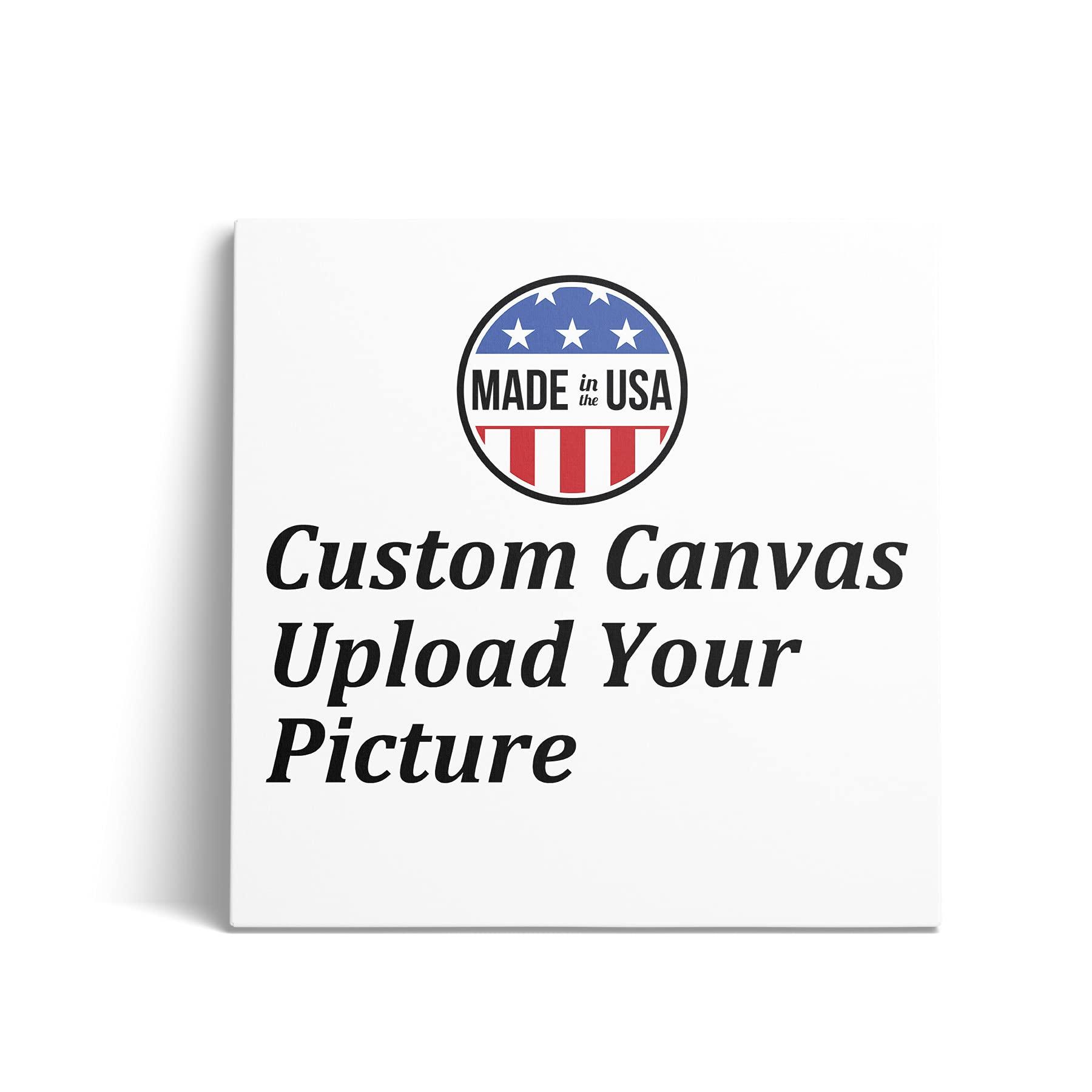 Texas Art Custom Canvas Prints with Your Photos, Personalized Picture to Canvas Print, Custom Wall Art for Bedroom, Living Room, Wedding Baby Pet Family, Customized Gift for Men/Women,24x30in