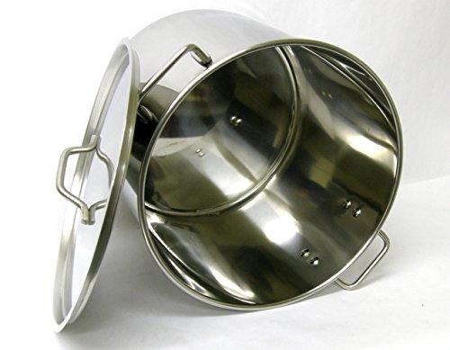 Ballington 60 Quart Stainless Steel Stock Pot with Rack & Lid by Ballington