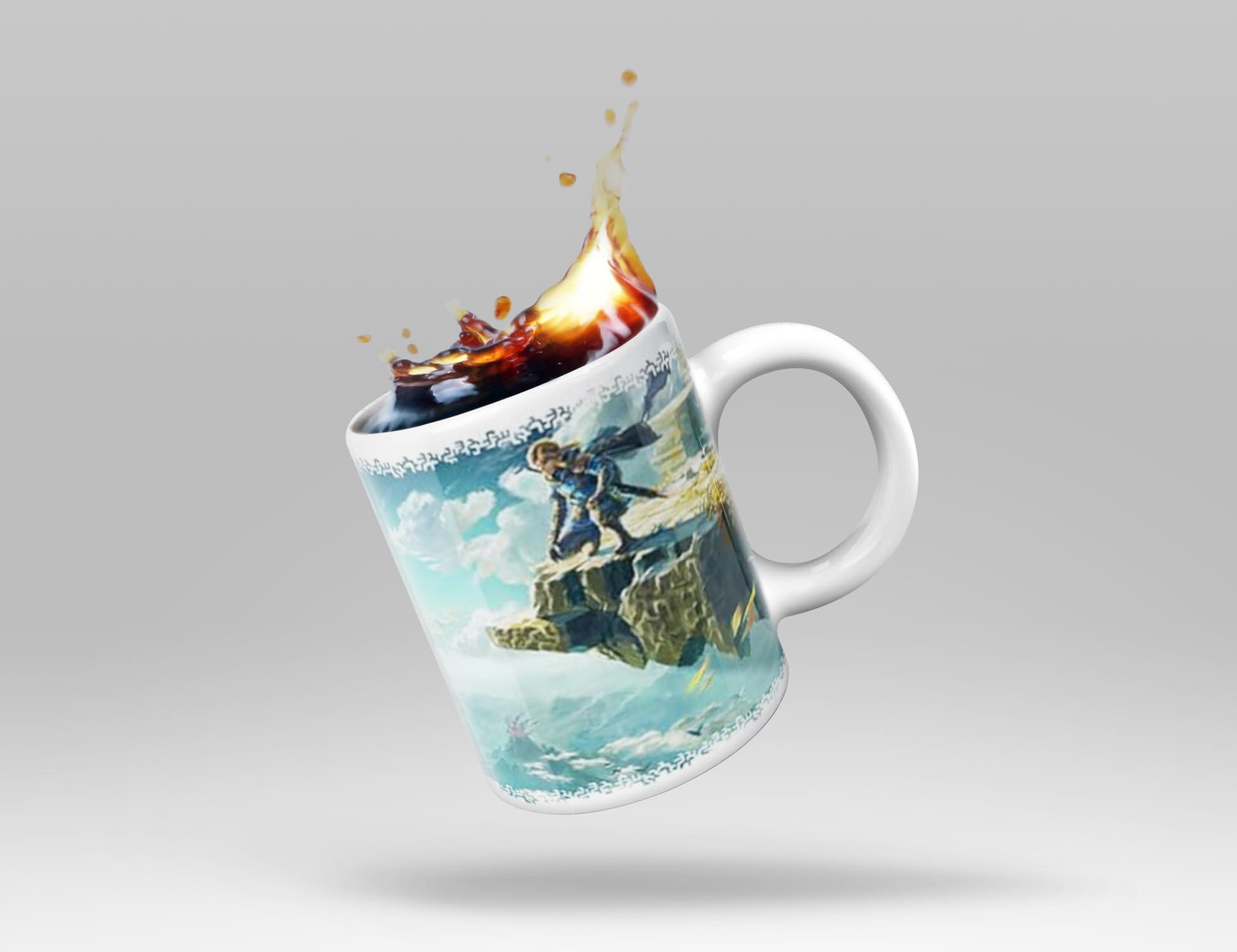 Pyramid America Pyramid America - Zelda Mug - The Legend of Zelda Tears of the Kingdom - 11 oz. Ceramic Mug for Coffee, & Milk Tea - Perfect Addition to Your Kitchen, Home Essentials or Gaming Desk