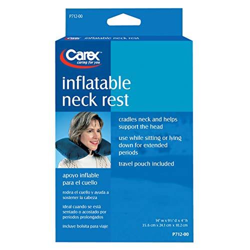 Carex Carex Inflatable Travel Pillow - Inflatable Airplane Pillow and Neck Pillow - Folds Flat for Traveling