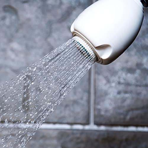 Niagara Conservation Niagara Conservation N2920 Earth Spa 3-Spray with 2 GPM 2.7-in. Wall Mount Adjustable Fixed Shower Head in White, 1-Pack | Bathroom Shower Head Sprayer with Pressure Compensation Technology