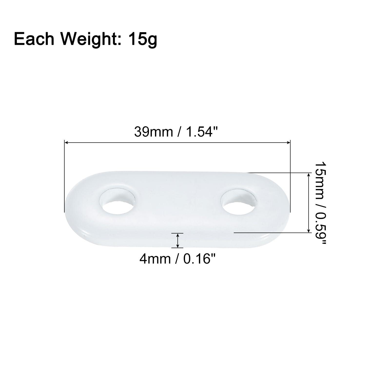 uxcell uxcell Curtain Weights (15g), Drapery Iron Weight for Bathroom Home Curtains Tablecloth Flags, White, 100Pcs