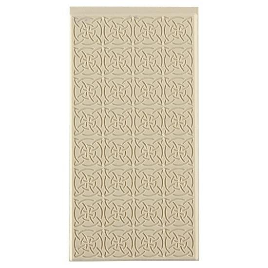 Cool Tools Cool Tools - Flexible Texture Tile - Celtic Squares - 4\" X 2\"