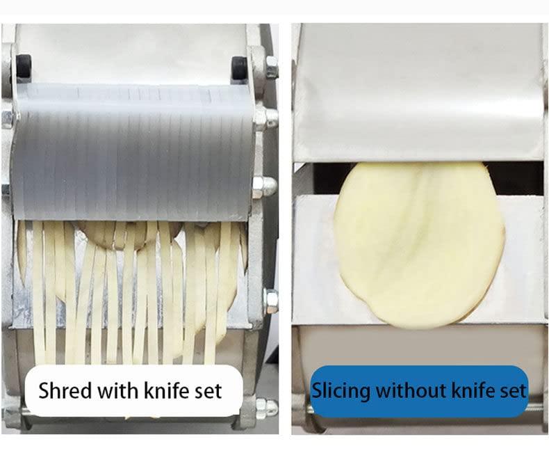 HENGMA Electric Food Shredder,Multi-function Vegetable Cutting Machine Automatic Vegetable Cutter Machine Commercial Electric Potato Slicer Shredder 13KG,23X30X44cm