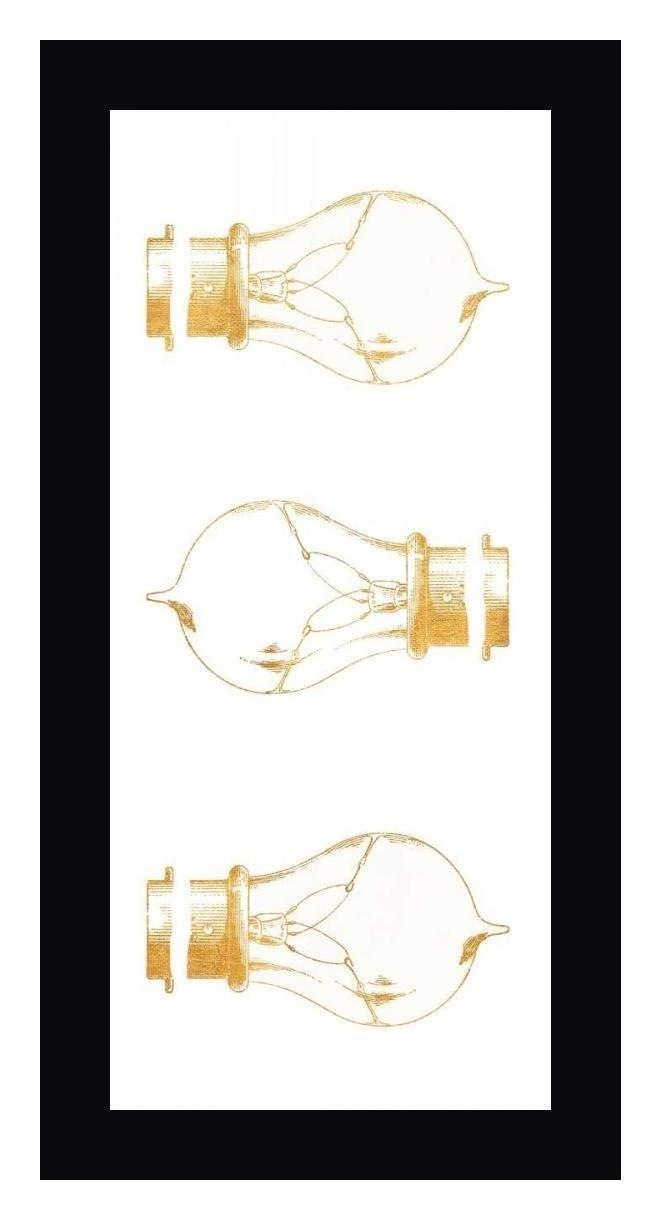 Canvas Art USA Shine and Illuminate Panel by SD Graphics Studio - 13\" x 24\" Framed Canvas Art Print - Black Frame - Ready to Hang