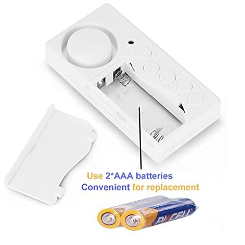 Umiitto Fridge Door Alarm with Delay Upgrade 3/15/30/60 Seconds Security Window/Door Alarm for Home Safety Loud 108dB Freeze Door Open Chime Refrigerator Alert (1 Set)