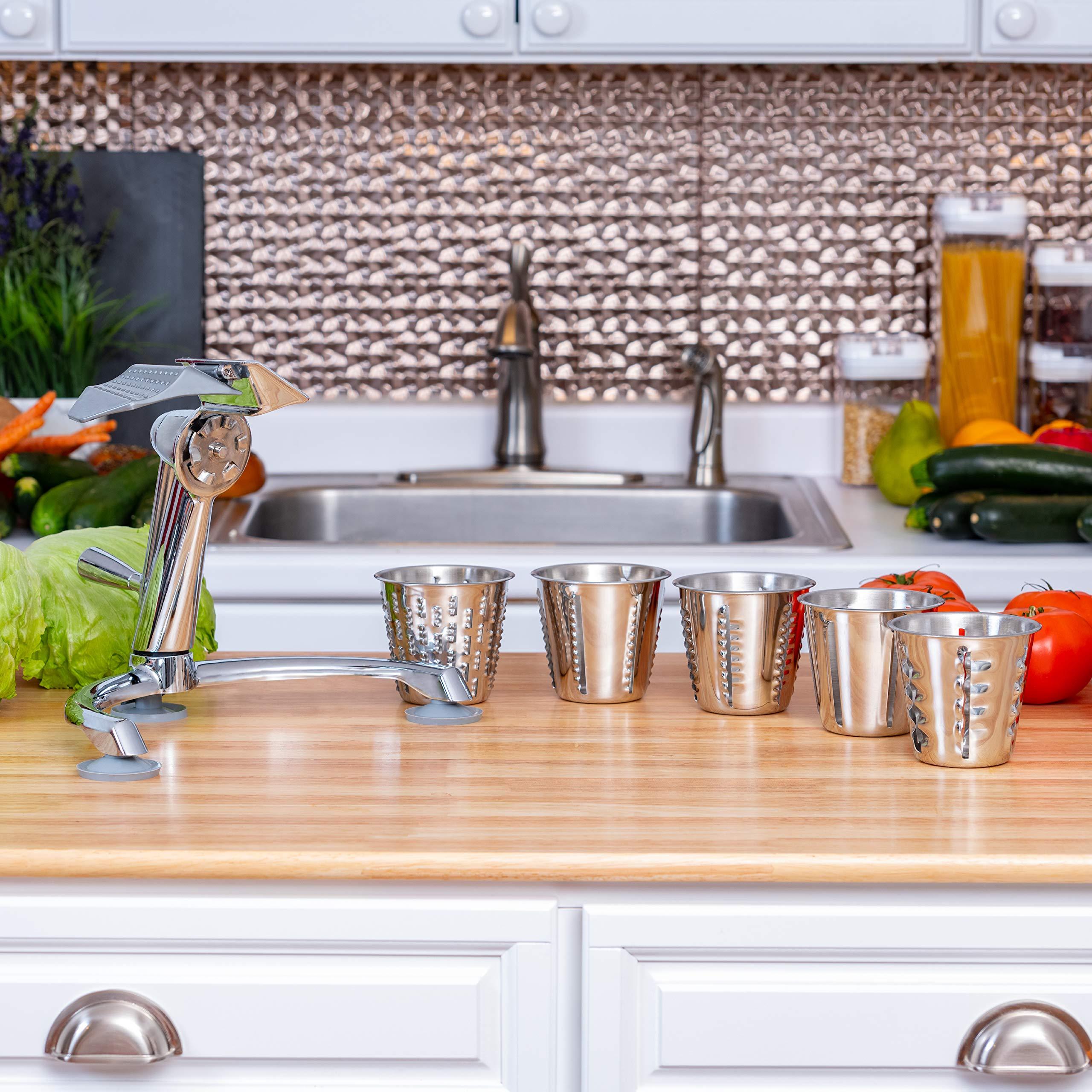 Maxam Maxam Vegetable Chopper, Dynamic Food Processor with Stainless-Steel Shredders