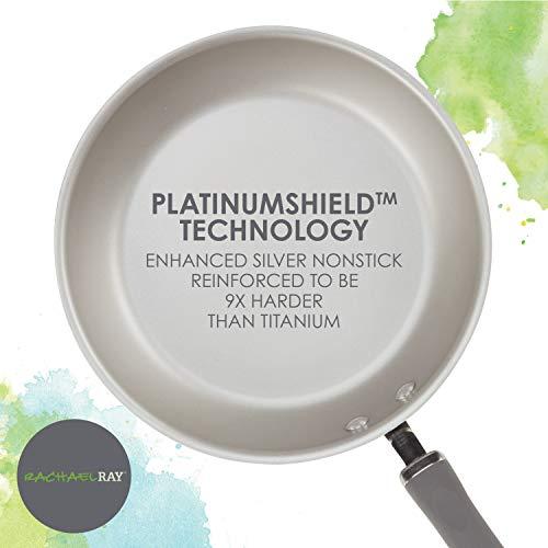 Rachael Ray Rachael Ray Create Delicious Nonstick Cookware Pots and Pans Set, 13 Piece, Gray Shimmer