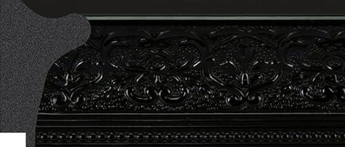 WHOLESALE ARTS AND FRAMES 2-1/2\" Polystyrene Victorian 27x39 Picture Frame Rich Black 1556, Made in USA 27x39 Poster Frame, 27x39 Ornate Frame for Oil Painting, 27x39 Canvas Frame, 27x39 Frames Rich Black