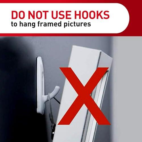 Command Command Large Utility Hooks, Holds up to 5 lb, 7 Hooks and 12 Command Strips, Damage Free Hanging Wall Hooks with Adhesive Strips, No Tools Adhesive Hooks for Hanging, Organization and Storage