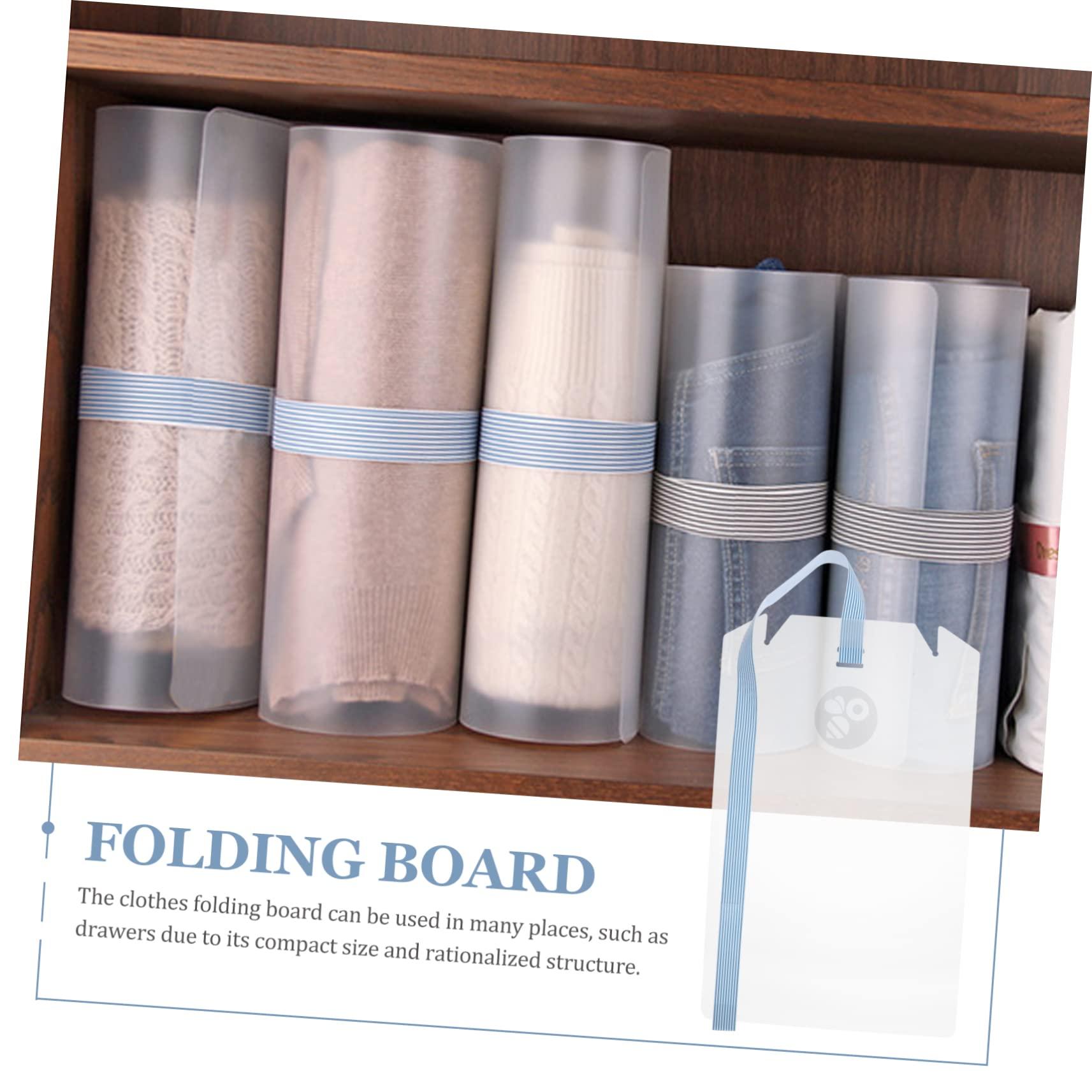 PRETYZOOM PRETYZOOM 10pcs T-Shirt Folder Folding Boards for Clothing Easy to Use Laundry Organizer Compact Portable Blue Shirt Folder
