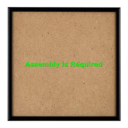 Quadro Frames Quadro Frames 8.5x8.5 inch Picture Frame, Black, Style P375-3/8 inch Wide Molding, Box of 2