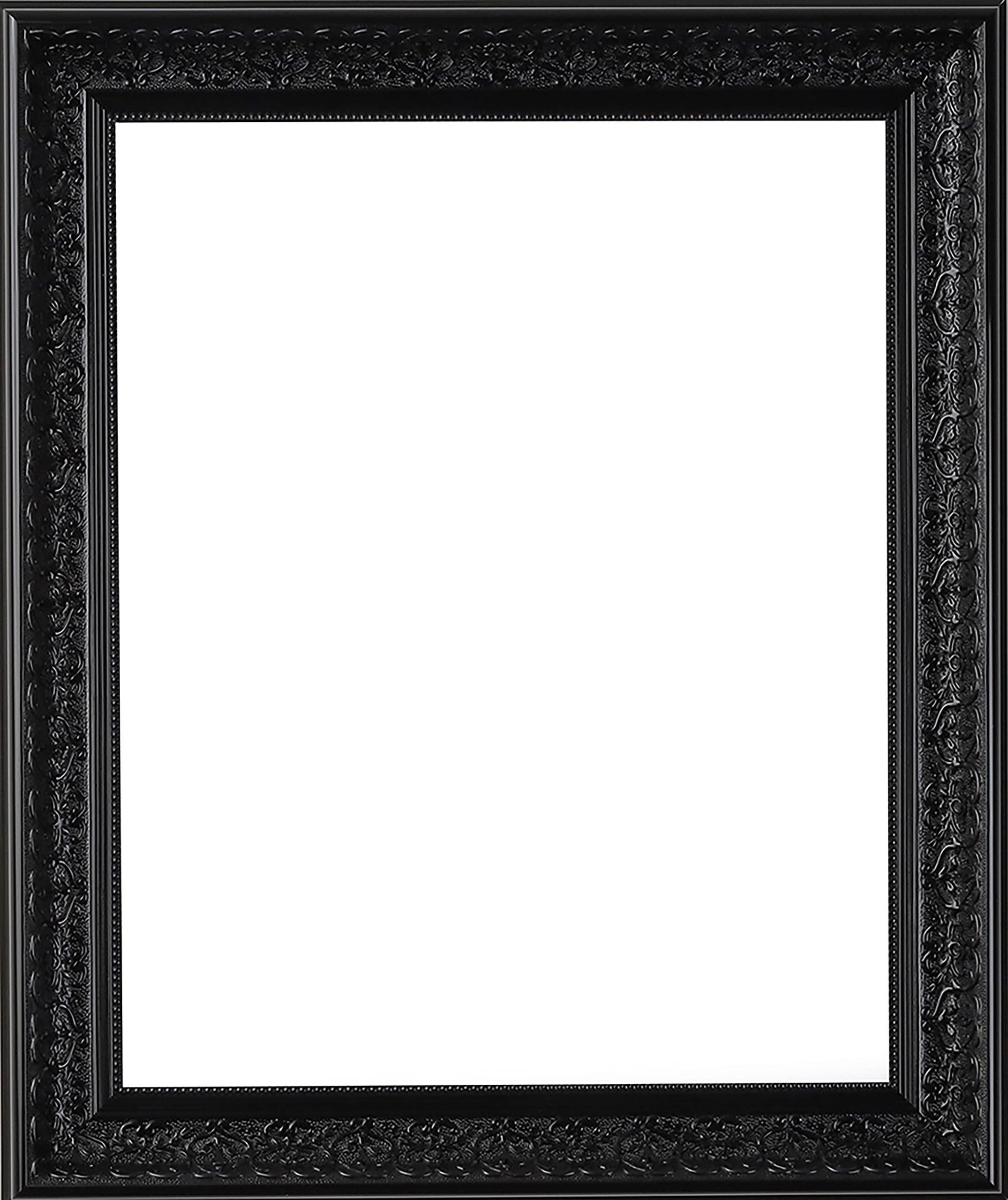 WHOLESALE ARTS AND FRAMES WHOLESALE ARTS AND FRAMES Picture Frame Set of 4. 2-1/2\" Polystyrene Victorian Rich Black 36x36 Wholesaleartsframes-com 1556 Series Made in USA
