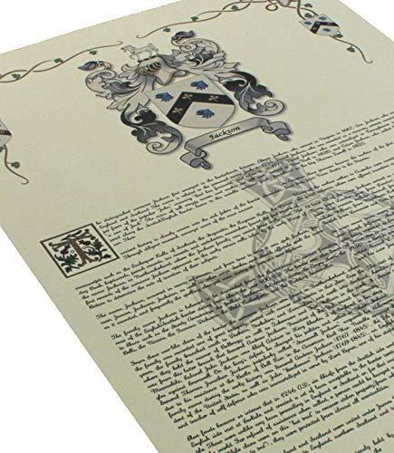 HRC MacIntosh Coat of Arms, Family Crest and Name History - Celebration Scroll 11x17 Portrait - Scotland Origin