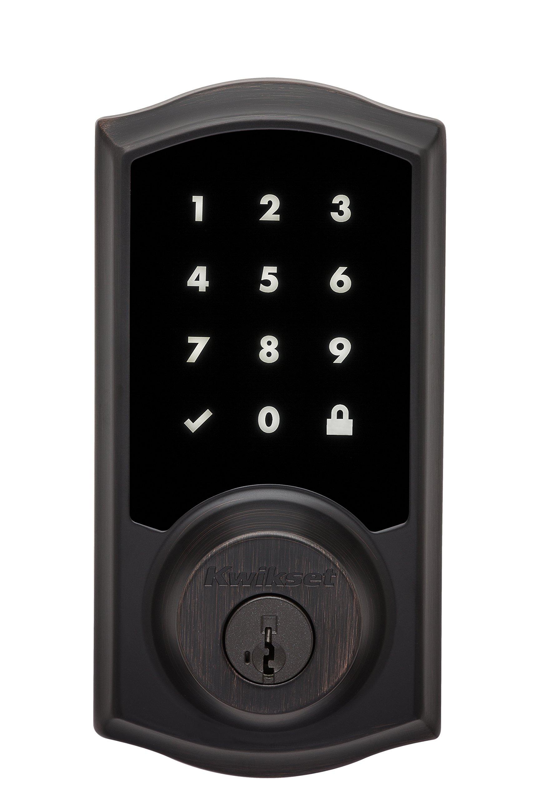 Kwikset Kwikset Premis Touchscreen Smart Lock Electronic Deadbolt, Works with Apple HomeKit via Apple HomePod or Apple TV, in Venetian Bronze
