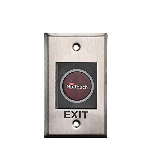 LBS LBS Touchless No Touch Door Infrared Sensor Exit Button Switch for Access Control Systems Gates and Garage Openers