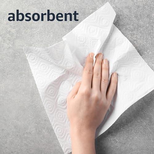 Amazon Basics Amazon Basics 2-Ply Flex-Sheets Paper Towels, 12 Basics Rolls = 32 Regular Rolls, Everyday Value with 150 Sheets per Roll