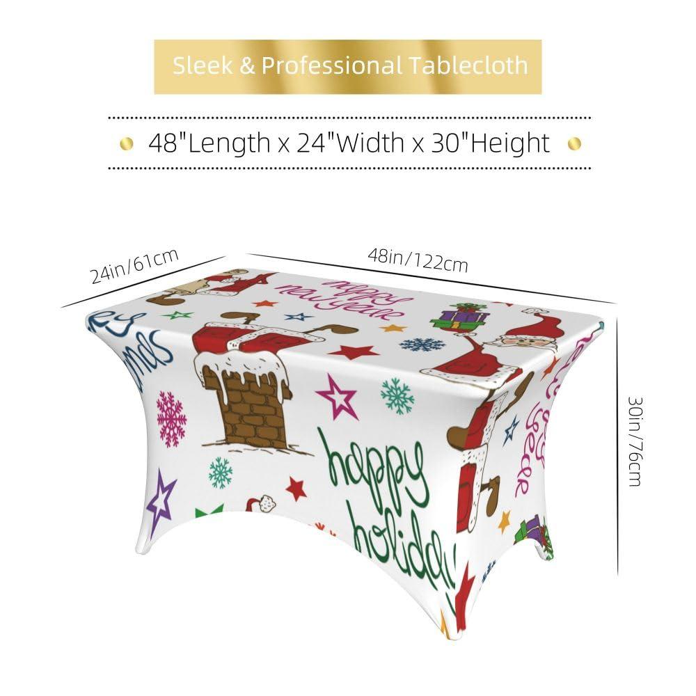 GSORIOP GSORIOP Custom Tablecloth with Business Logo Text, Personalized Table Cloth Customized Fitted Table Cloth Rectangle Polyester Table Covers for Events Birthday Wedding Anniversary, White-4FT