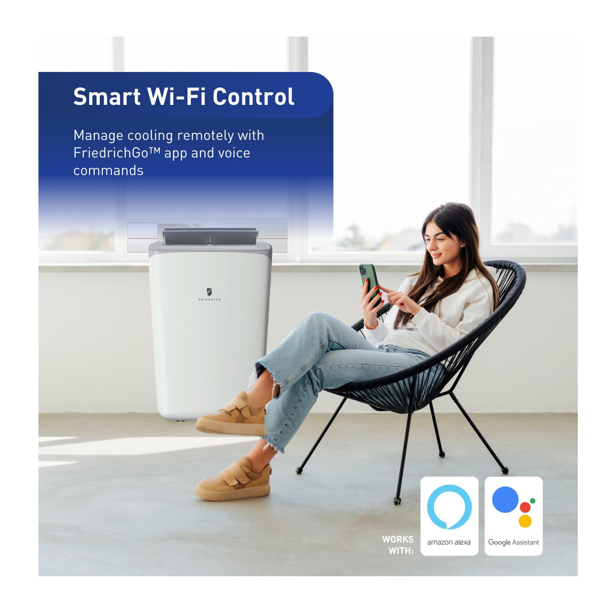 Friedrich Friedrich Air ZHP14DB Zoneaire 4-In-1 Portable Air Conditioner, Heater, Dehumidifier, and Fan With WiFi Mobile Control for Up To 500 Sq. Ft.