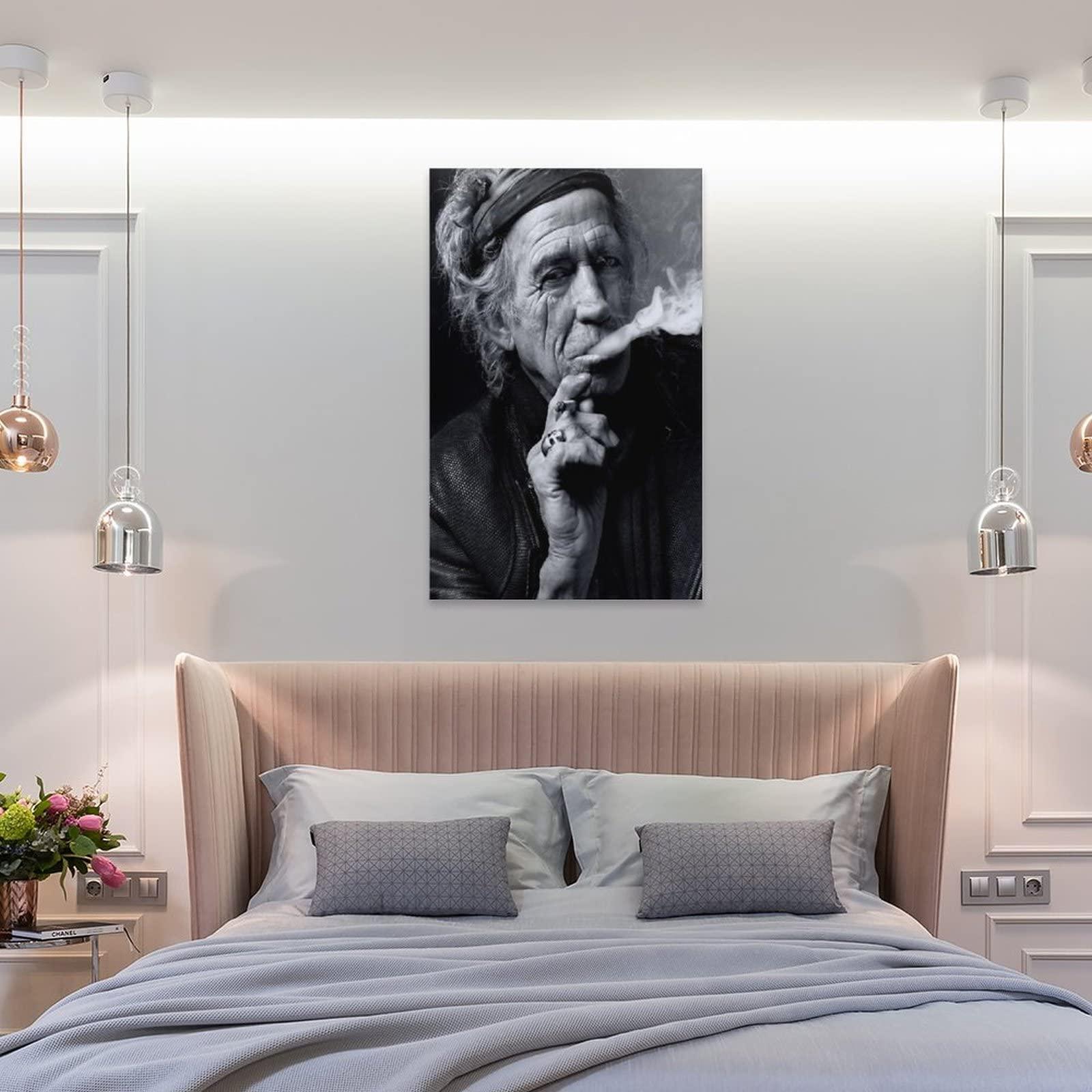 HomeLoft Basics Keith Richards Art Posters Print Photo Art Painting Canvas Poster Home Decorative Bedroom Modern Decor Posters Gifts 16x24inch(40x60cm)