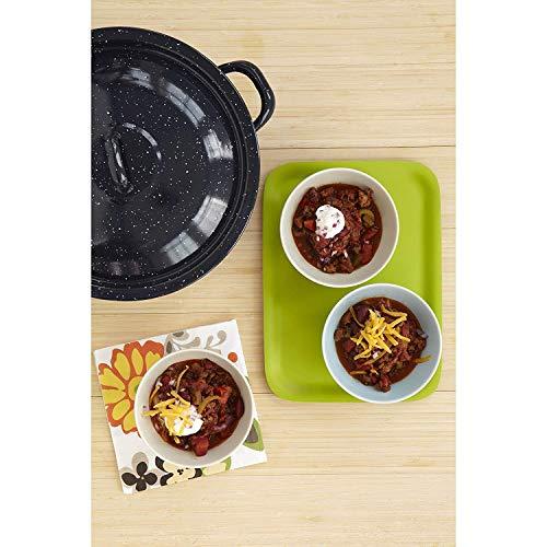 Imusa IMUSA USA Speckled Enamel Stock Pot 7.75-Quart, Blue