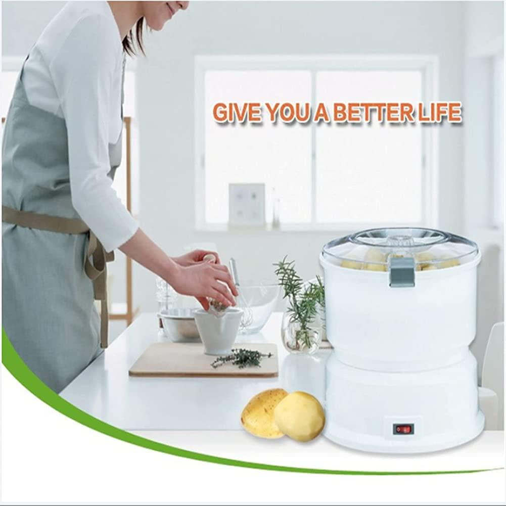 MNSSRN Electric Potato Peeler, Salad Rotating Machine, Electric Potato Peeler, Automatic Potato Peeler, Vegetable Dehydrator
