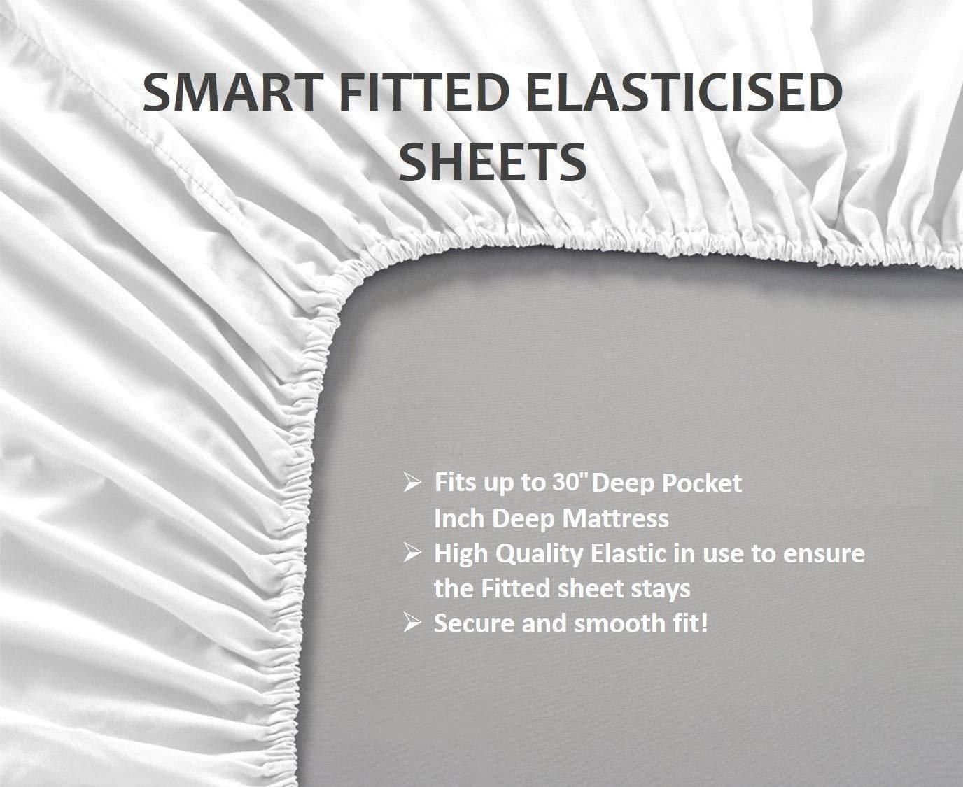 Neighbourhood Home Extra-Deep-Pocket 100% Organic Cotton Bed Sheets |Top Split-Head King 34\", Sage| - Organic Sheets - 800-Thread-Count Organic Cotton Sateen Sheets - 30-Inch Deep-Pocket Organic Certified Cotton-Sheets