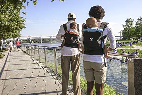 TwinGo TwinGo Original Baby Carrier (Black, Blue & Orange) - Fully Adjustable Tandem Carrier and Separates into 2 Single Carriers for Men, Woman, Twins and Babies 10-45 lbs