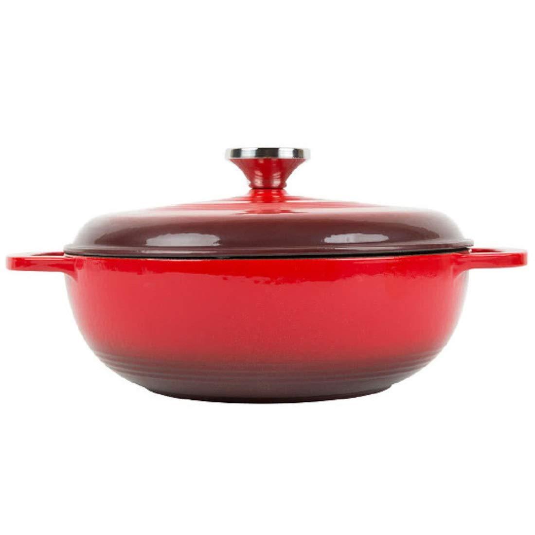 Lodge Lodge EC3D43 Color Enamel Dutch Ovens, 3 Qts, Gradated Red - Cast Iron Cookware-EC3D43