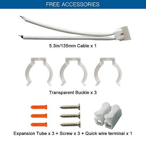 iledlight T9 LED Circline Light Bulb, 8 Inch 1600LM LED Circular Light, 13W Clear Cover 6000K Daylight Replacement for FC8T9/CW 22-Watt Fluorescent Circular Bulb(FC8T9/CW), Ballast Bypass Required