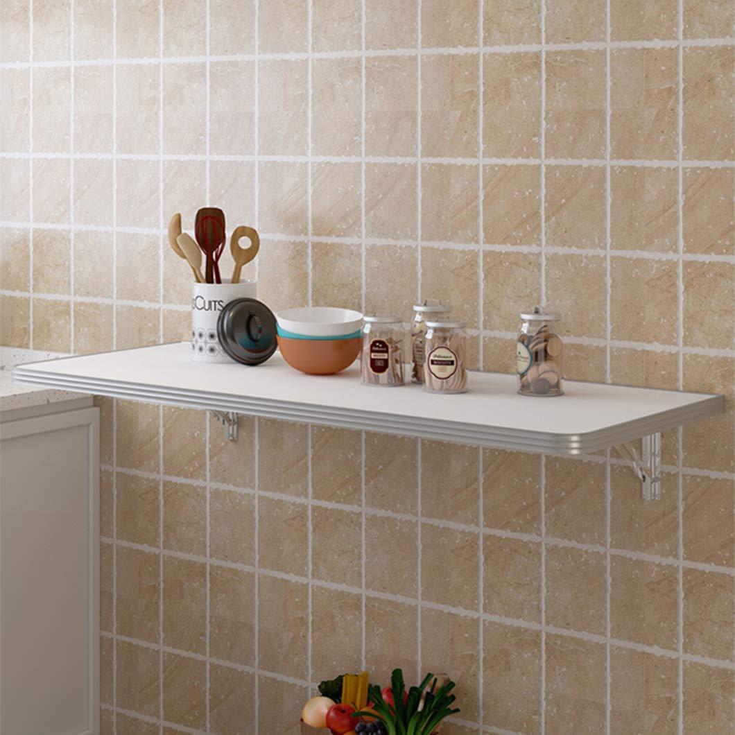 SYTH Wall Mounted Floating Folding Table, Drop Leaf Dining Table Small Desk for Office Home Kitchen