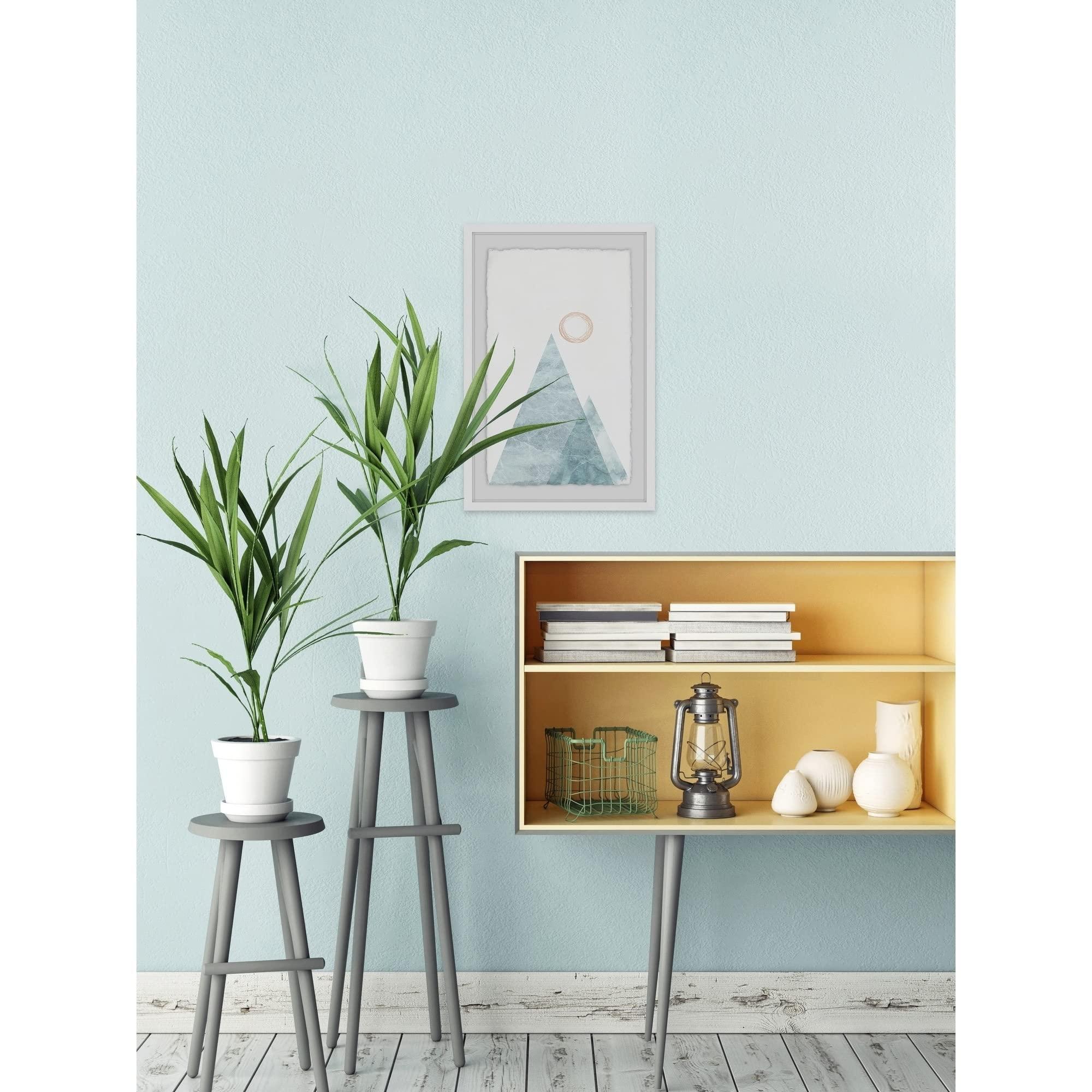 Marmont Hill Marmont Hill - Handmade Mountain of Sea Framed Print 16 x 24