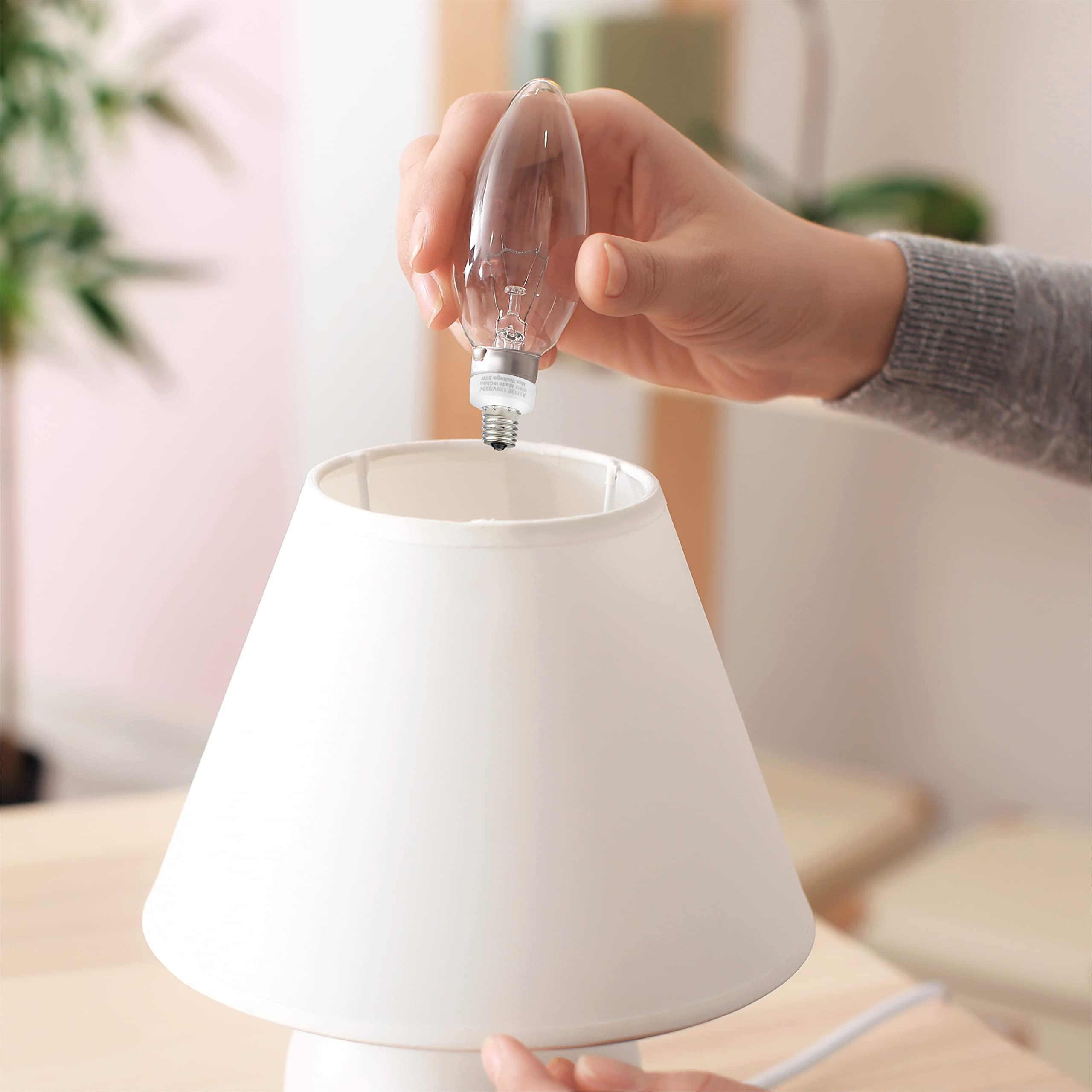 Newhouse Lighting Newhouse Lighting Intermediate to Candelabra Light Bulb Socket Adapter, 5-Pack,White,A1712E-5