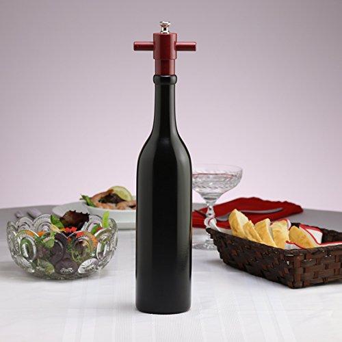 Chef Specialties Chef Specialties 14.5 Inch Wine Bottle Pepper Mill - Ebony Gloss
